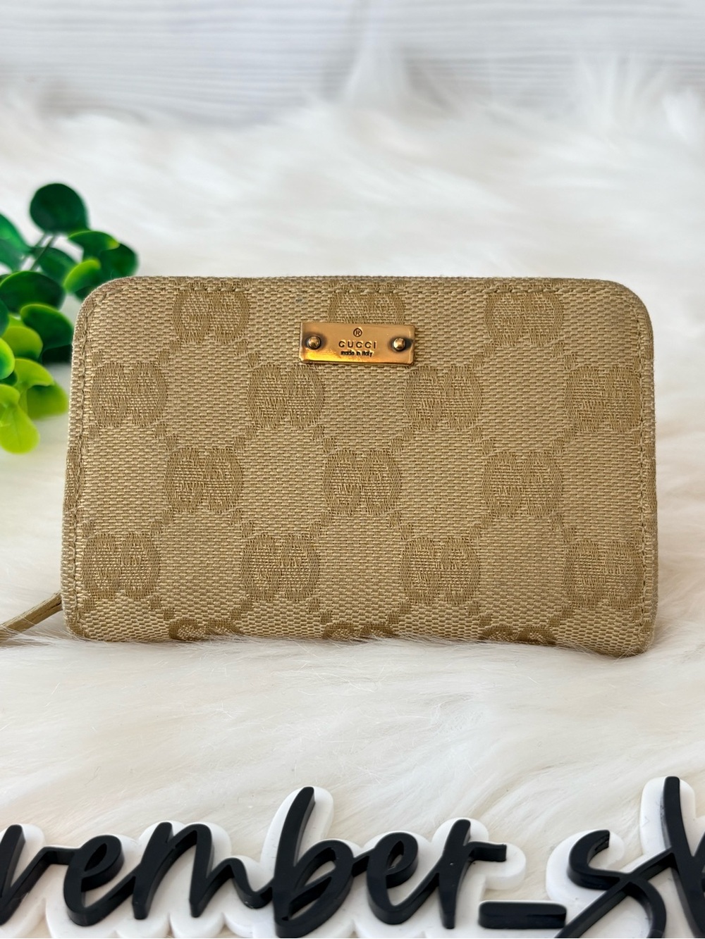 Gucci Beige GG Canvas Zip Key holder/Card holder‎ - Picture 2 of 11